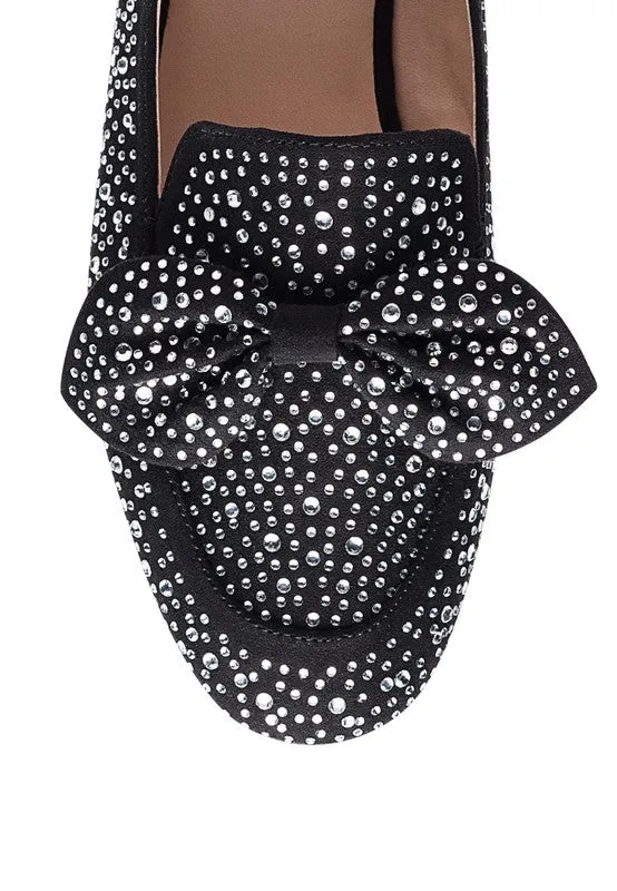 Sizes 5 & 8 Dewdrops Embellished Casual Bow Loafers