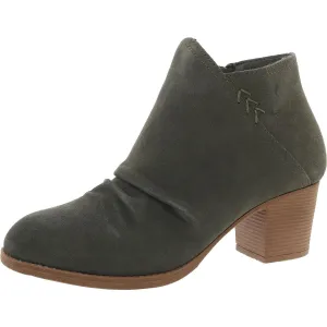 Skechers Womens Water Repellent Leather Block Heels