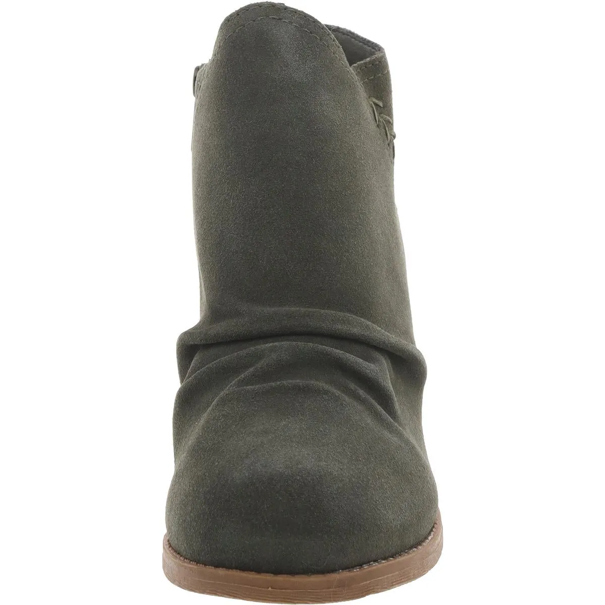 Skechers Womens Water Repellent Leather Block Heels