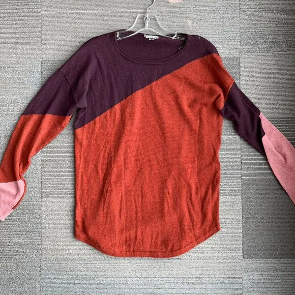 Smartwool Shadow Pine Colorblock Lightweight Sweater - Size M