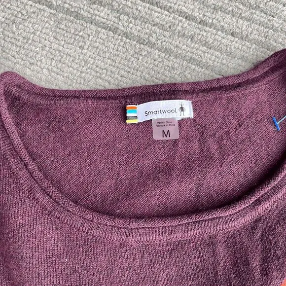 Smartwool Shadow Pine Colorblock Lightweight Sweater - Size M