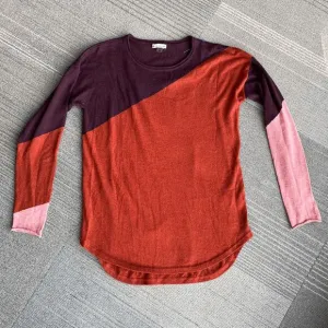 Smartwool Shadow Pine Colorblock Lightweight Sweater - Size M