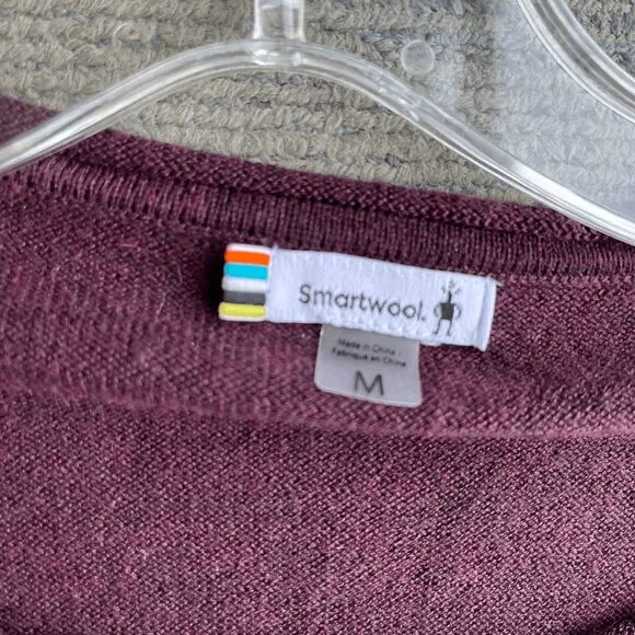 Smartwool Shadow Pine Colorblock Lightweight Sweater - Size M