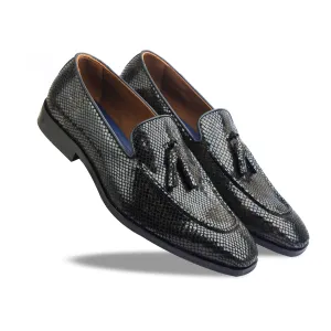Snake Foil Loafers With Tassels
