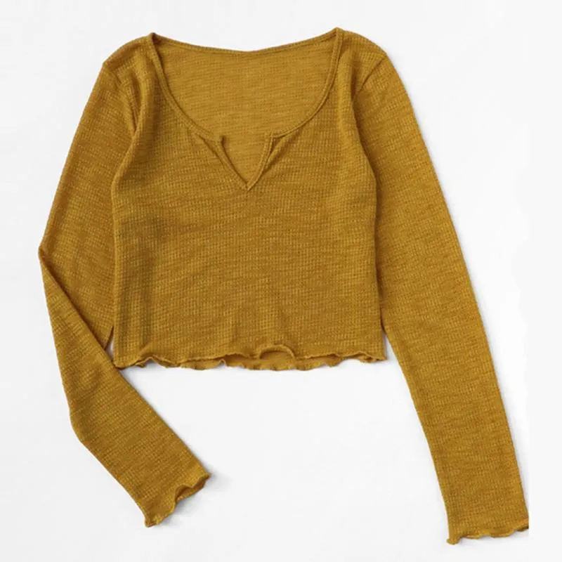 Solid V-Neck Shirt