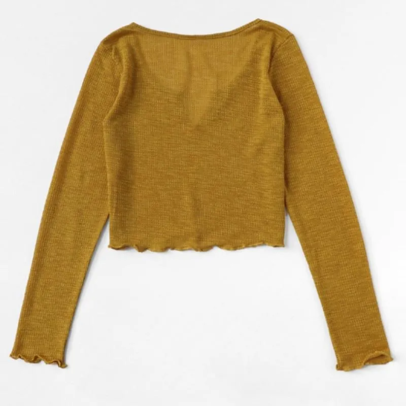 Solid V-Neck Shirt