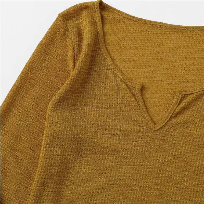 Solid V-Neck Shirt