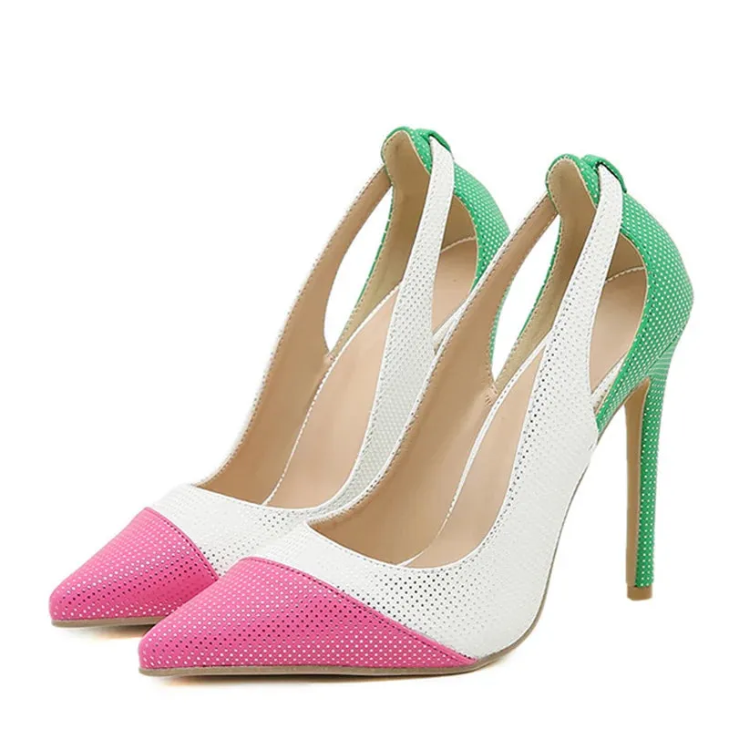 Spring Summer Women Pumps Pointed Toe High Heels