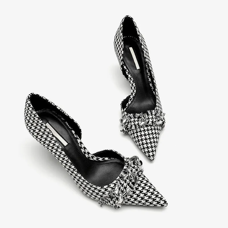 Square Rhinestone Stilettos