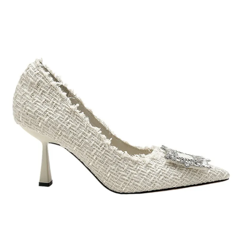 Square Rhinestone Stilettos