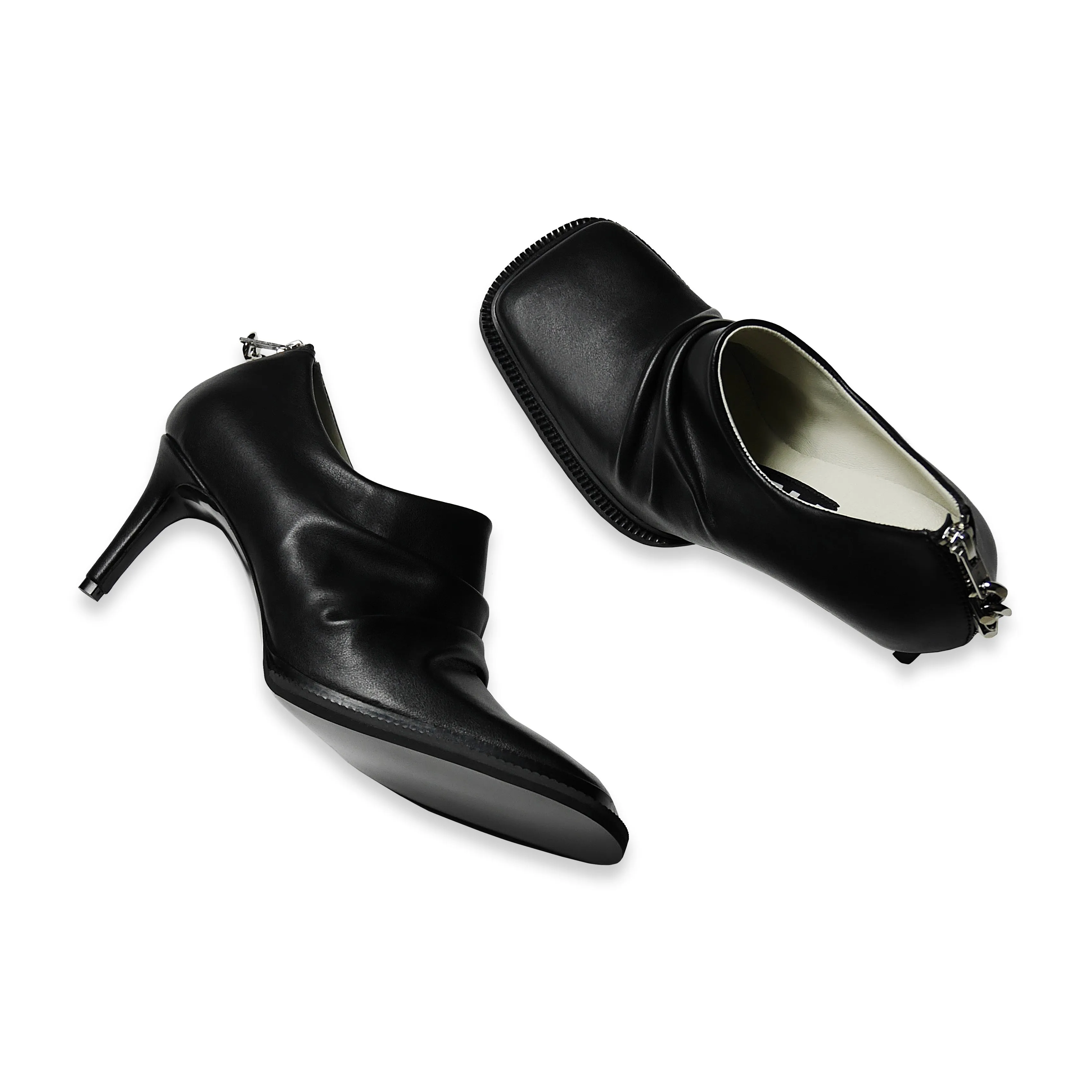 Squared Toe Kitten Heels