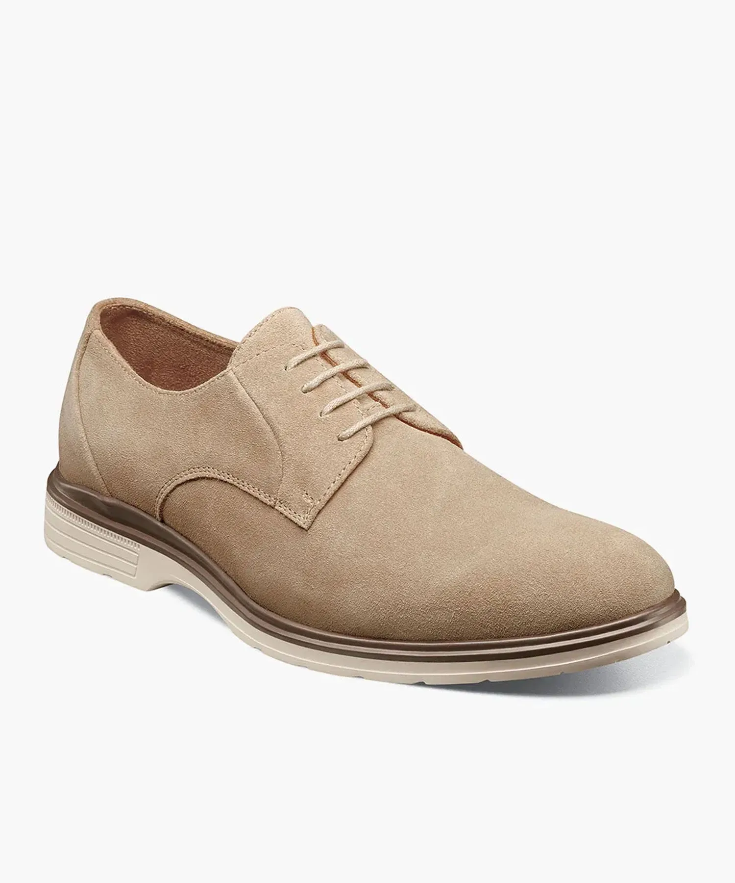 Stacy Adams Tayson Plain Toe Lace Up Shoe - Sandstone