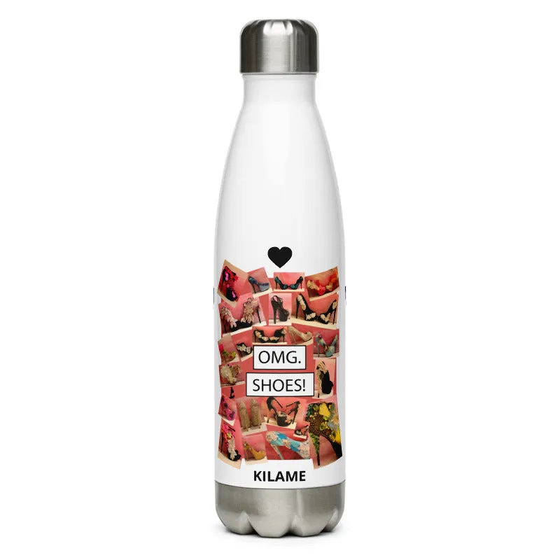 Stainless Steel Water Bottle 'OMG. Shoes'