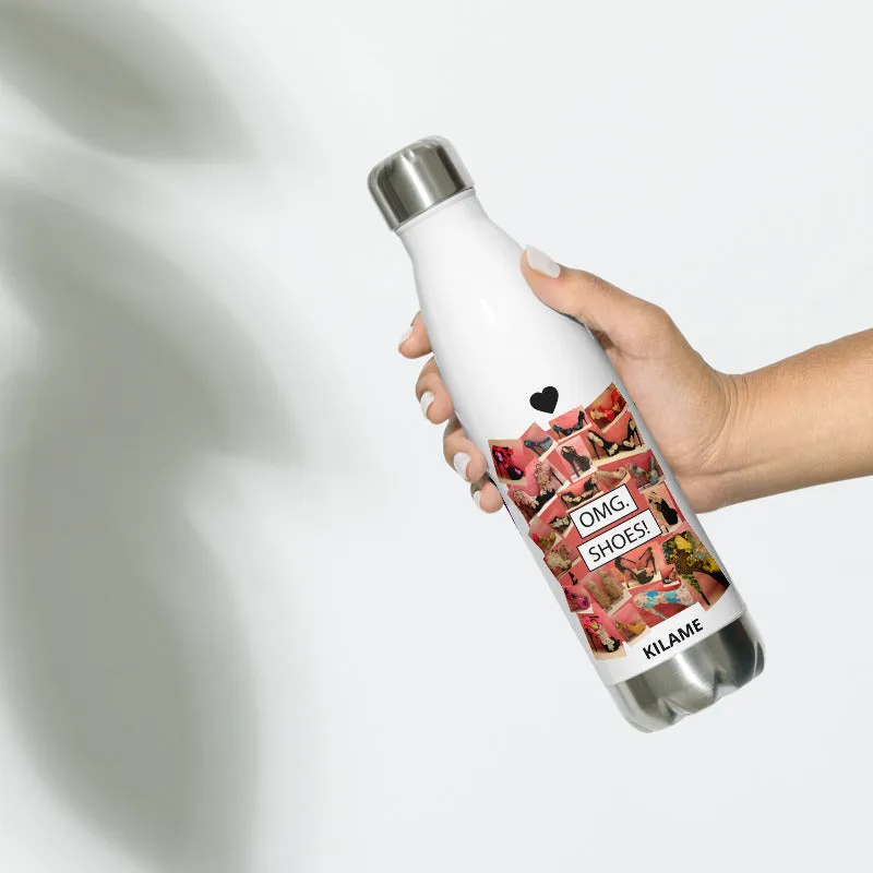 Stainless Steel Water Bottle 'OMG. Shoes'