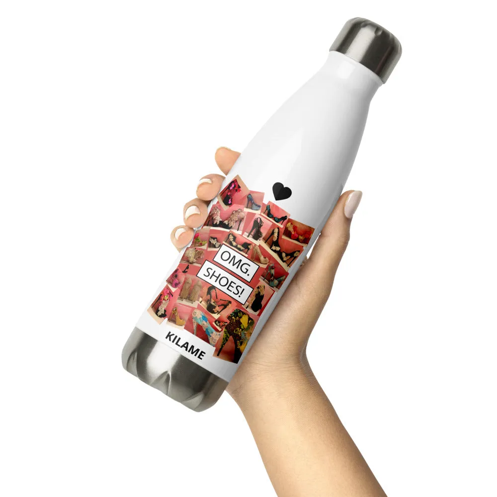 Stainless Steel Water Bottle 'OMG. Shoes'