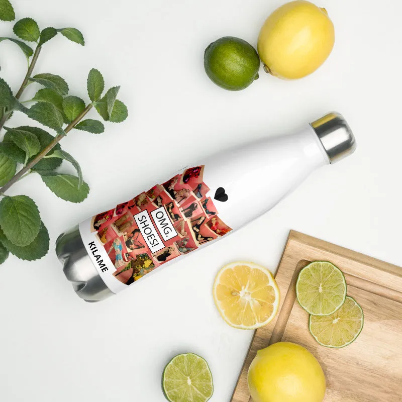 Stainless Steel Water Bottle 'OMG. Shoes'