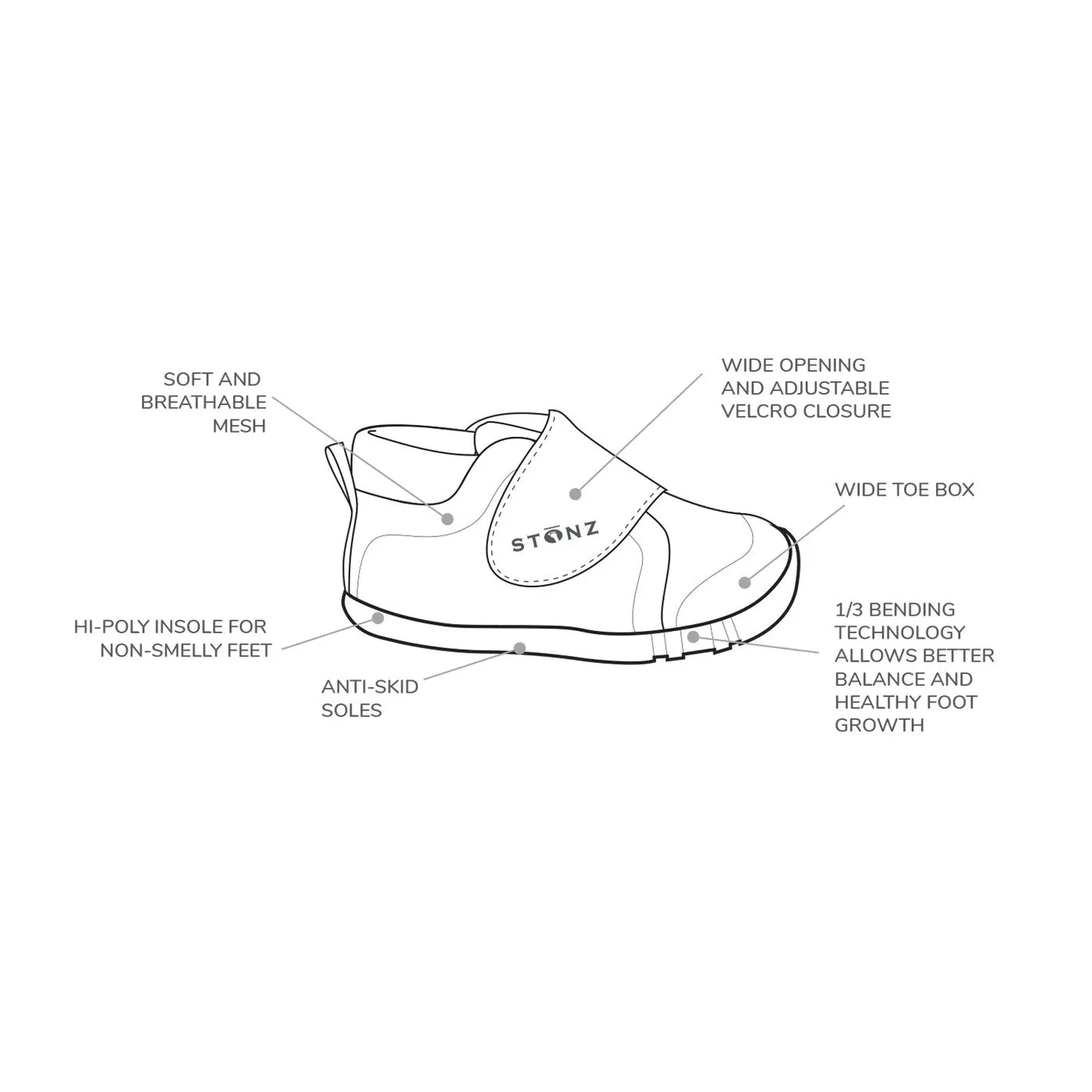 Stonz Cruiser Breathable Baby Shoes - Dune