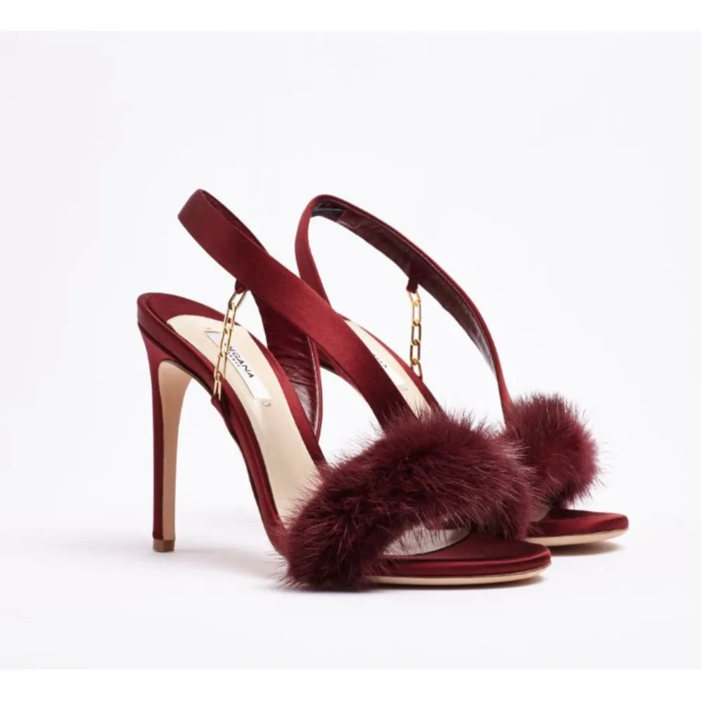 Strappy Mink Heels