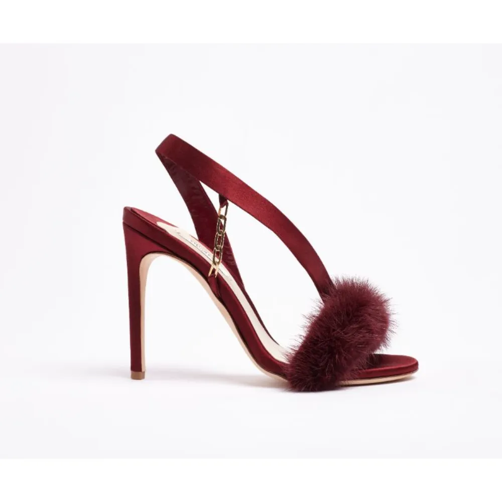 Strappy Mink Heels