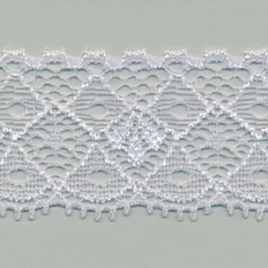 Stretch Trimming Lace #93 Silver Rose