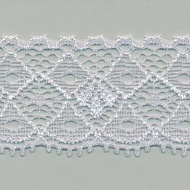 Stretch Trimming Lace #93 Silver Rose