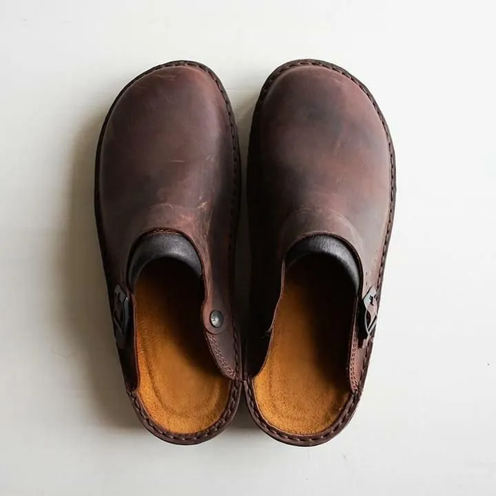 Stylebewusst - Orthopädische Lederpantoffeln für Männer