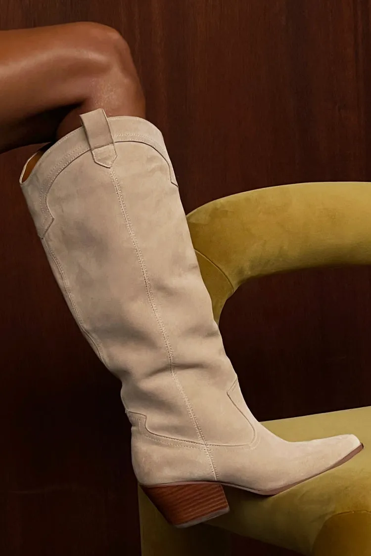 Suede Cowboy Boot