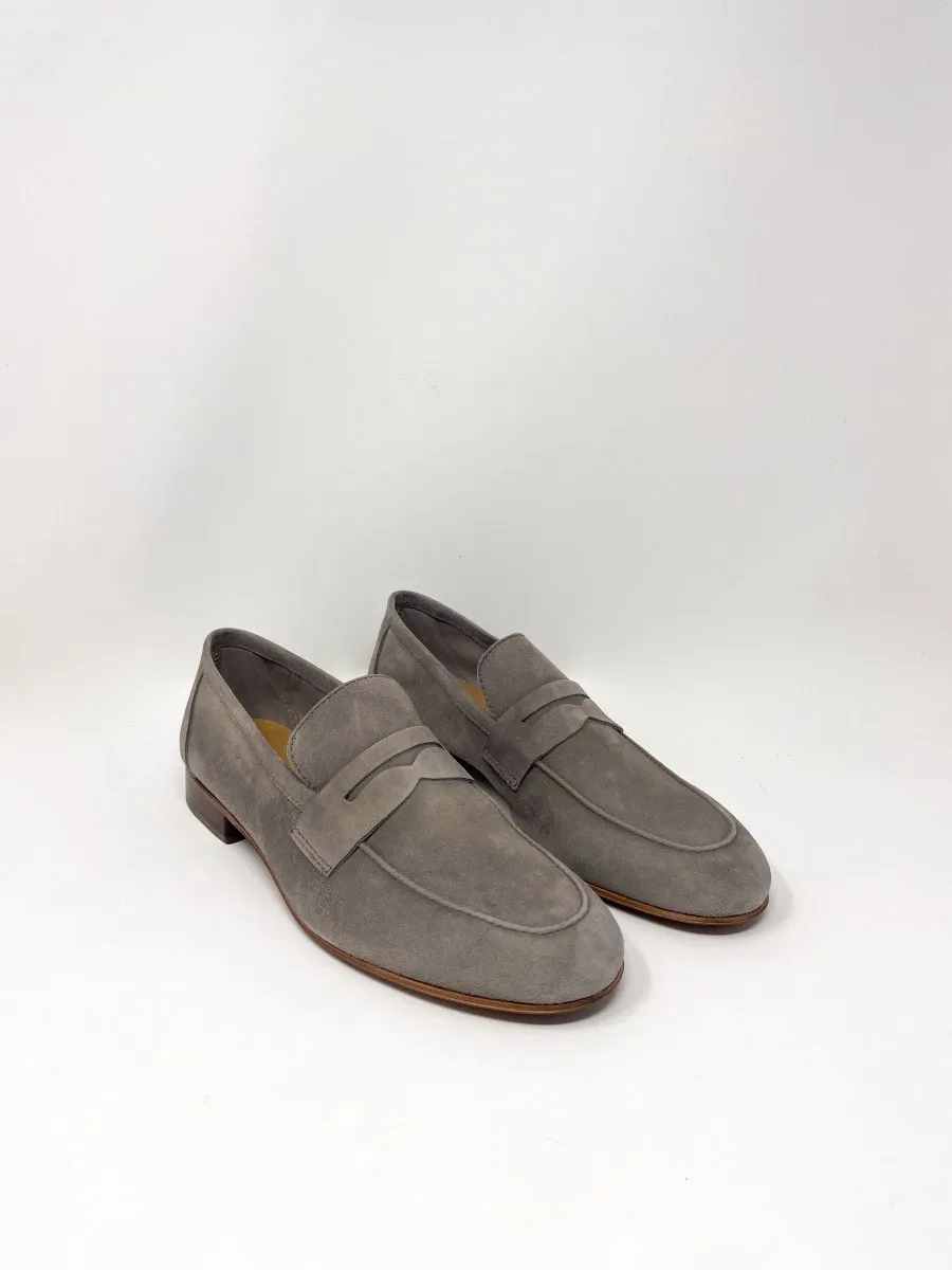 Summer Penny Loafer in Grey Suede