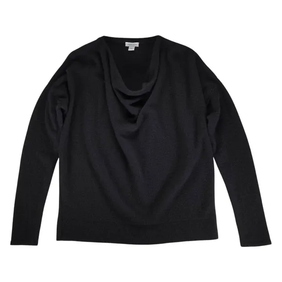 Sundance 100% Cashmere Sweater Women’s Size Large Cowl Neck Simple Truths Knit L