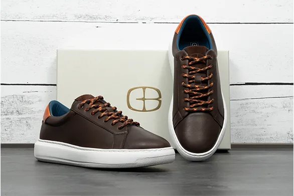The Puff Sneaker in Chocolate Calf