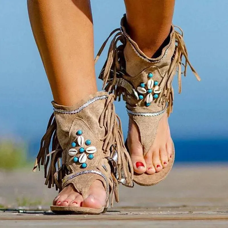 Toe Post Wedge Sandals