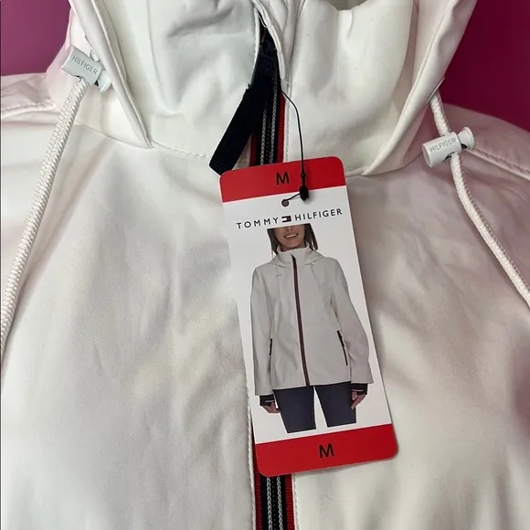 Tommy Hilfiger Ladies' Lightweight Windbreaker for white size medium