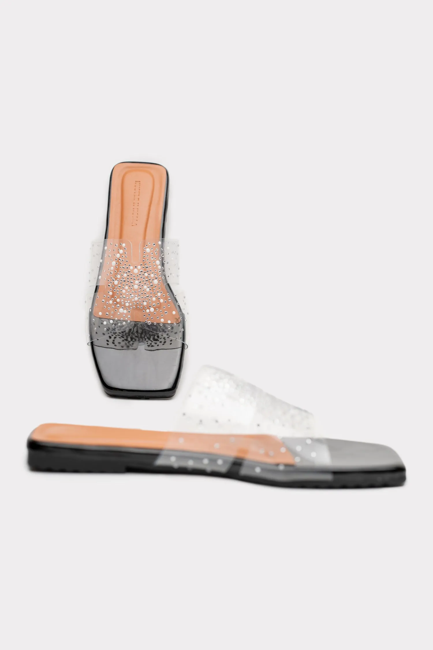 Transparent Strappy Flats