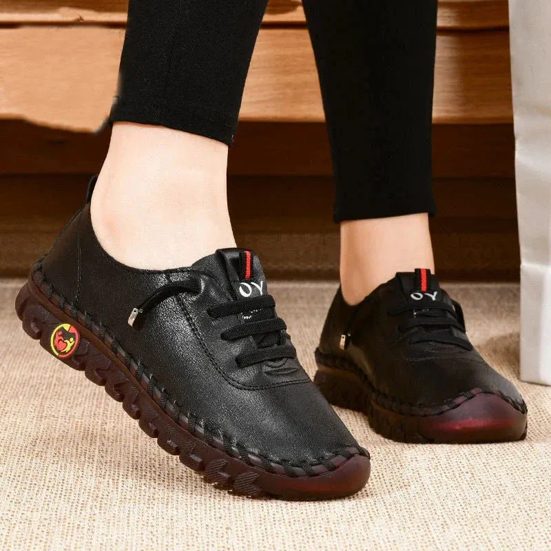 Ultra Soft Orthopedic Shoes for Women Bottom Leather Flats for Walking
