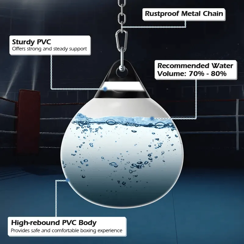 Unfilled Water Boxing Bag Aqua Training Kickboxing Muay Thai Sparring Punching Ball Bag