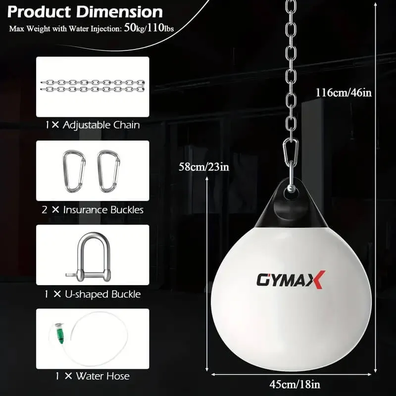 Unfilled Water Boxing Bag Aqua Training Kickboxing Muay Thai Sparring Punching Ball Bag