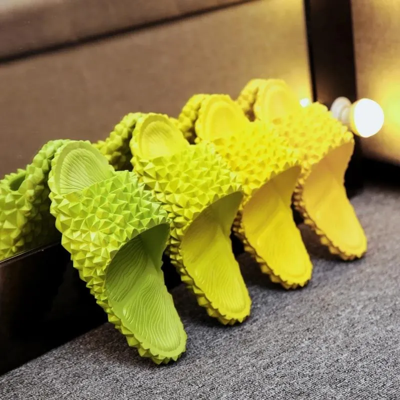 Unisex Durian Home Slippers Bathroom Shoes Summer Casual Shoes Women's Sandals and Slippers Beach Shoes Soft-soled Sandals and Slippers