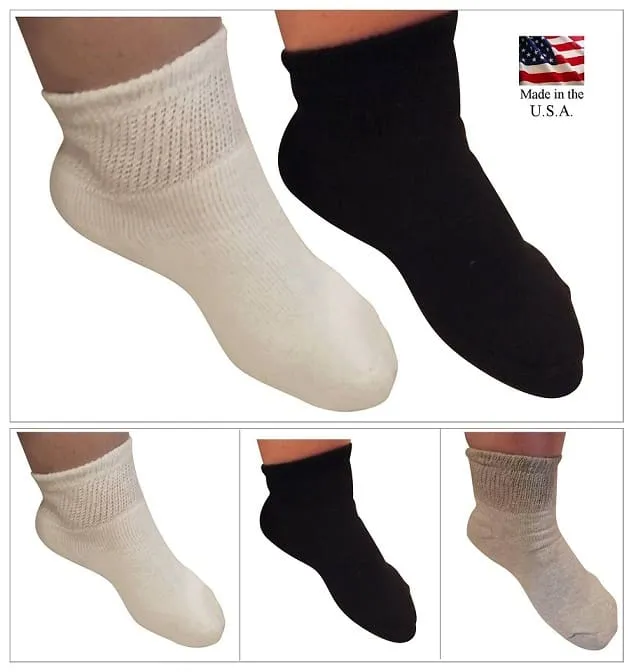 USA Diabetic Socks for Men and Women - Wide - Loose Top - With Free Shipping