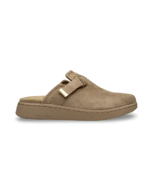 Vega Clog By Woden - Suede Silver Mink
