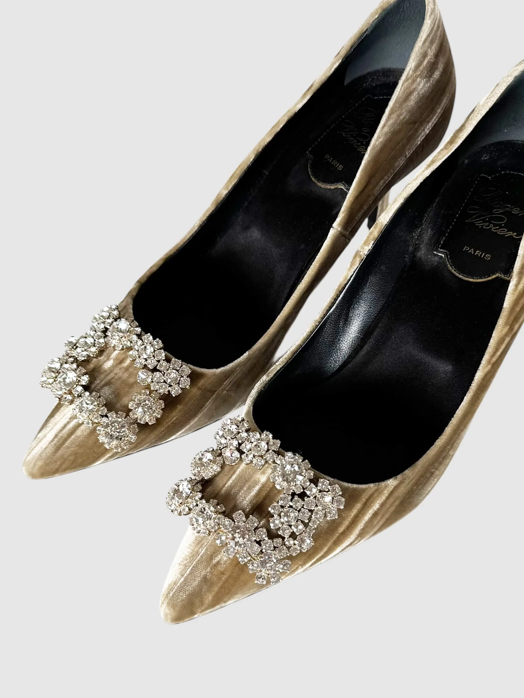 Velvet Kitten Heels