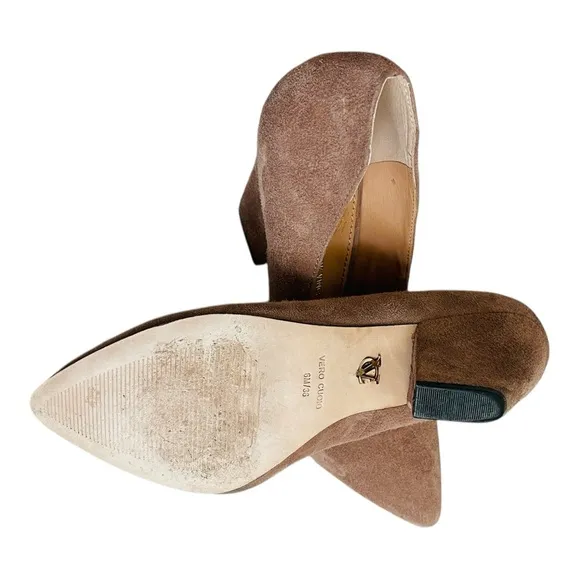 Vince Camuto Signature Dusty Rose Suede Leather Pumps Women’s Heels Dress Shoes