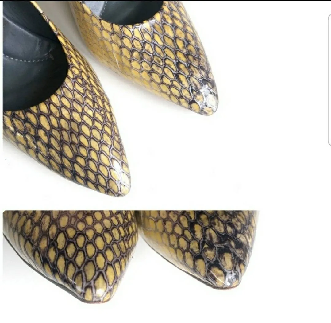 Vintage BCBGMAXAZRIA Snake Skin Pumps