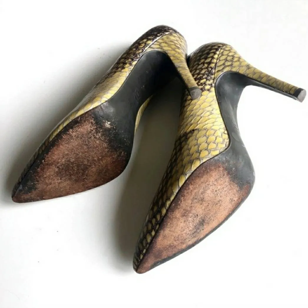 Vintage BCBGMAXAZRIA Snake Skin Pumps