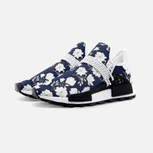 White Florals Unisex Lightweight Custom shoes