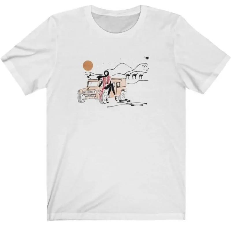 White Graphic "Desert Girl" Youth Tee
