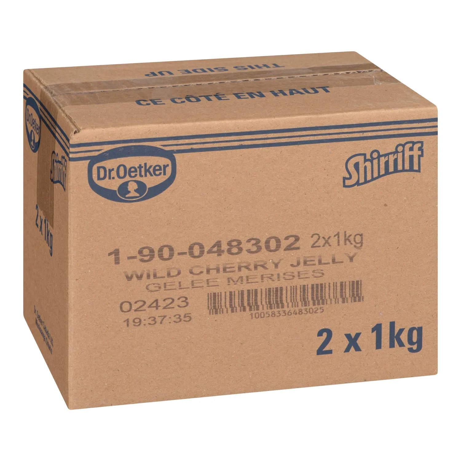 Wild Cherry Jelly Powder - 2 x 1 kg - Oetker - Shirriff - Baking Mixes and Ingredients - Canadian Distribution
