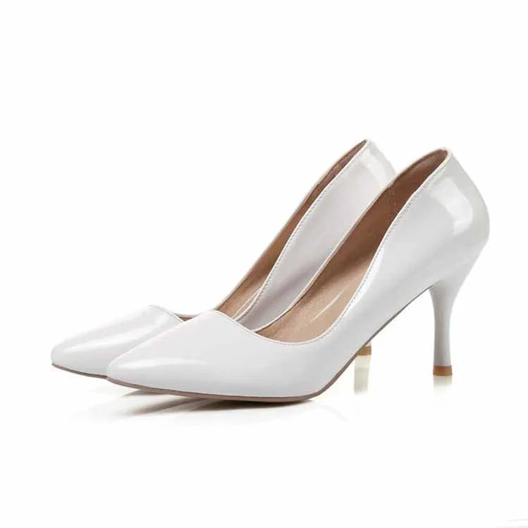 Women Basic Stilettos High Heels Pointed Toe Pumps 8cm