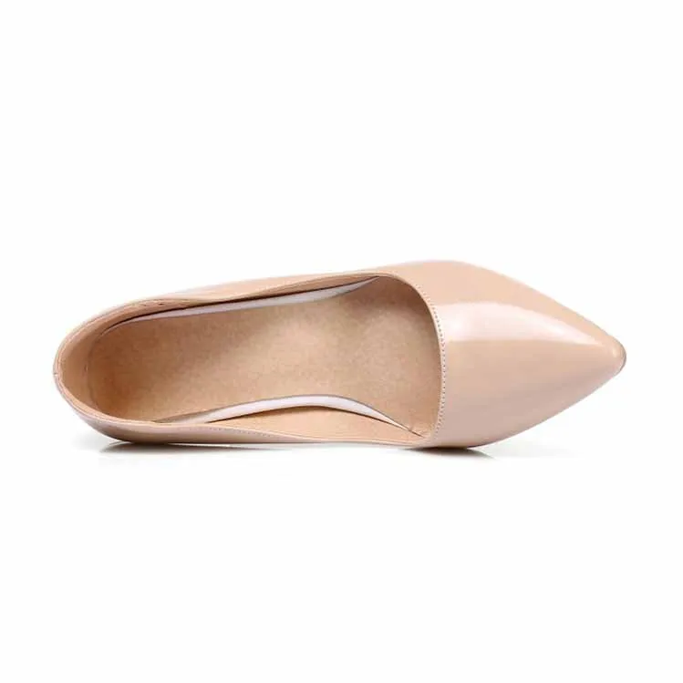 Women Basic Stilettos High Heels Pointed Toe Pumps 8cm