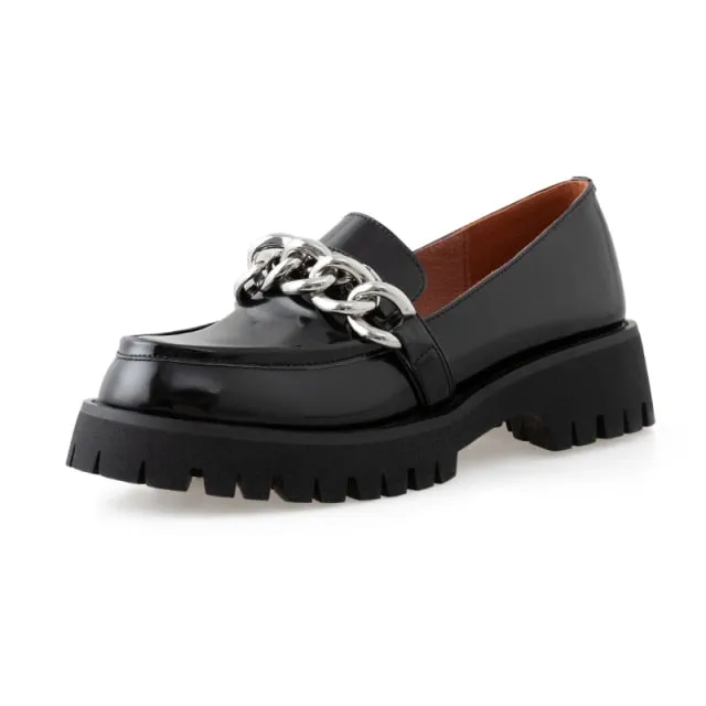 Women Flats Shoes Real Leather Loafers