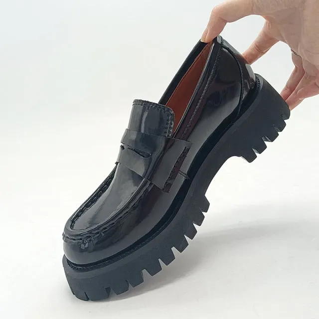Women Flats Shoes Real Leather Loafers